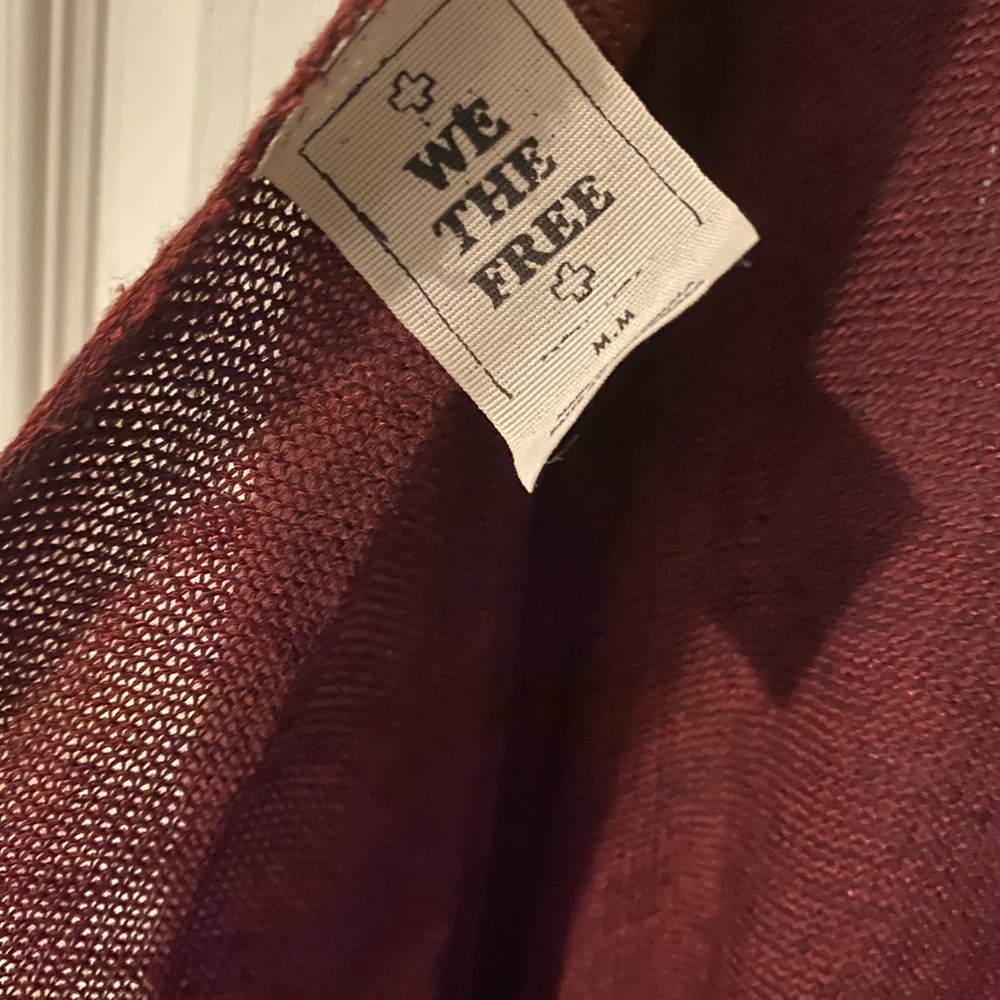 Maroon Oversized Shirt - image 3